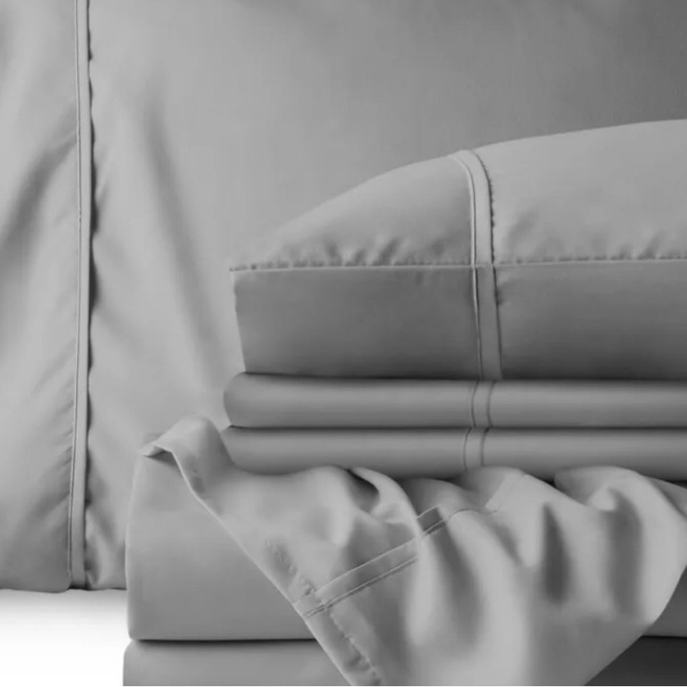 Bare Home Queen Gray Sheet Set – Ultra Soft Microfiber Bedding - Picture 4 of 4